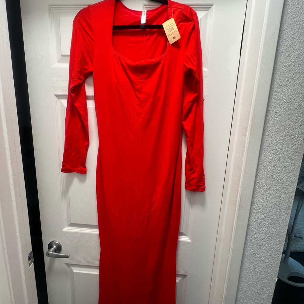 Popilush The Shapewear Dress Long Sleeve Maxi